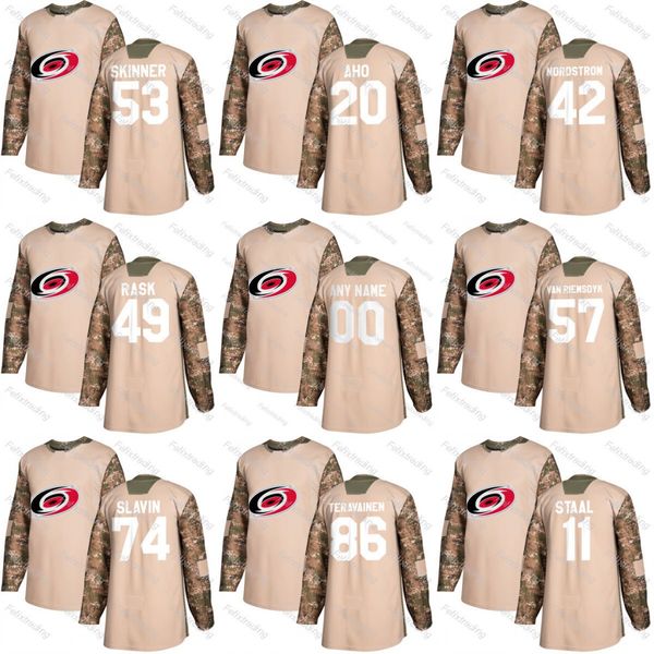 2018 Camo Veterans Day Carolina Hurricanes Jeff Skinner Jaccob Slavin Victor Rask Joakim Nordstrom Teuvo Teravainen Sebastian Aho Jersey
2018 Camo Veterans Day Carolina Hurricanes Jeff Skinner Jaccob Slavin Victor Rask Joakim Nordstrom Teuvo Teravainen Sebastian Aho Jersey