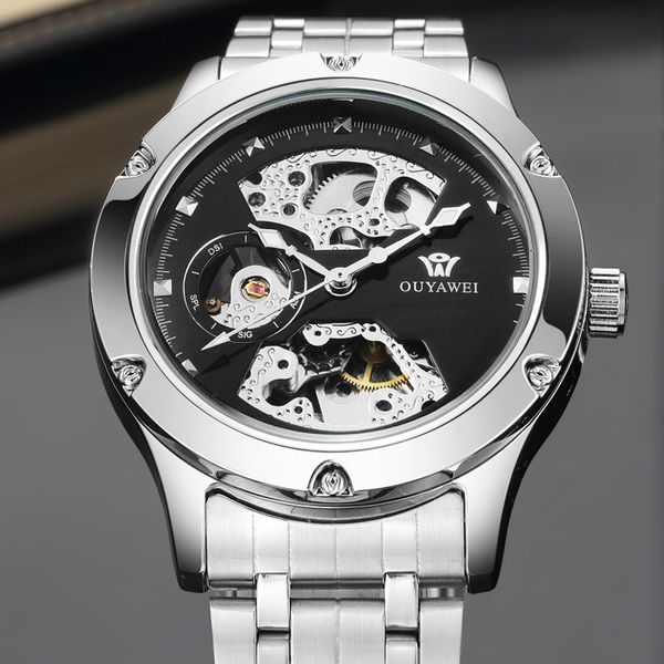 relogio automatico masculino ouyawei new automatic watch men skeleton mechanical watch sport clock, Slivery;brown
relogio automatico masculino ouyawei new automatic watch men skeleton mechanical watch sport clock, Slivery;brown