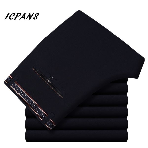 icpans black men suit pants length regular slim fit business classic 2018 new clothing suit pants for men size 40, White;black
icpans black men suit pants length regular slim fit business classic 2018 new clothing suit pants for men size 40, White;black