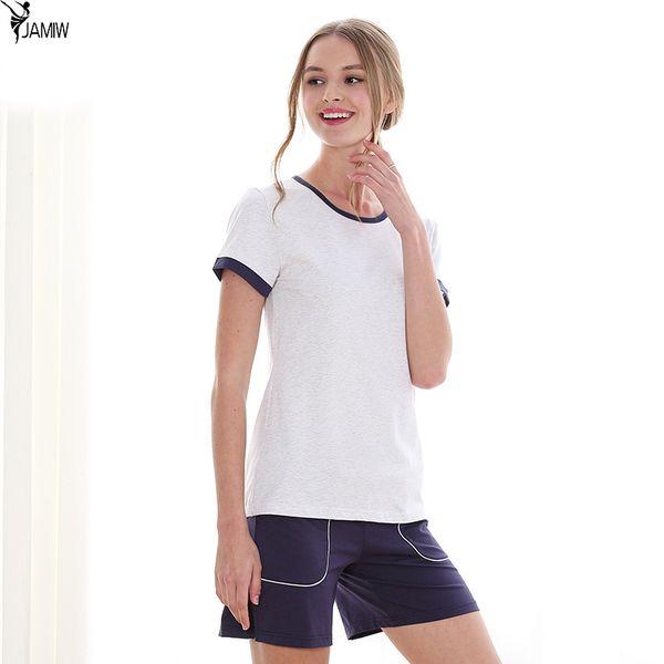 summer thin section refreshing short-sleeved shorts pajamas casual women's home service suit, Blue;gray
summer thin section refreshing short-sleeved shorts pajamas casual women's home service suit, Blue;gray