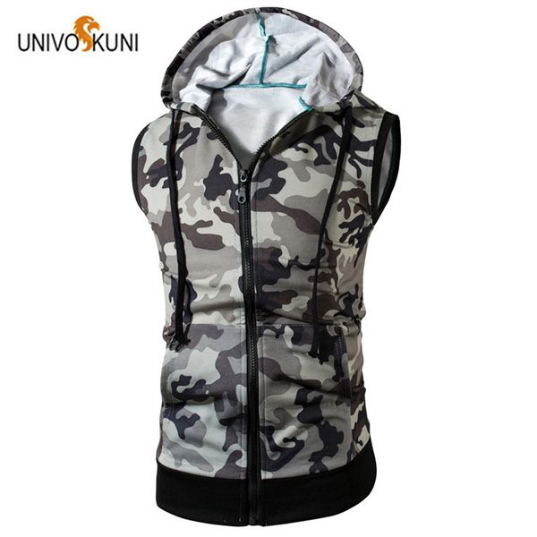 univos kuni 2018 new summer men' sleeveless hooded camouflage casual vest thin section large size cotton hommes waistcoat h226, White;black
univos kuni 2018 new summer men' sleeveless hooded camouflage casual vest thin section large size cotton hommes waistcoat h226, White;black