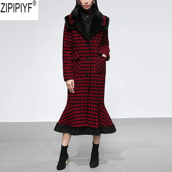 women sheath mermaid skirt style woolen coats turn down collar single breasted button outerwear new 2018 winter c3054, Black
women sheath mermaid skirt style woolen coats turn down collar single breasted button outerwear new 2018 winter c3054, Black