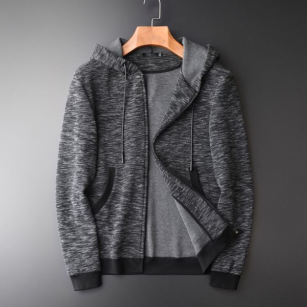minglu sweatshirt male autumn new yarn-dyed zipper hoodies hight quality fashion slim fit grey hooded sweatshirts for men, Black
minglu sweatshirt male autumn new yarn-dyed zipper hoodies hight quality fashion slim fit grey hooded sweatshirts for men, Black