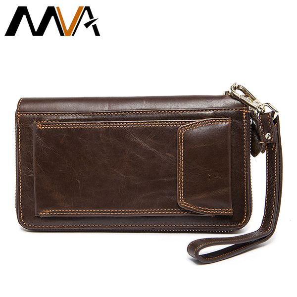 mva мужчины кошельки сцепления мужской кошелек из натуральной кожи кошельки с портмоне большой мужской clucth кошелек сумка сотовый телефон, Red;black