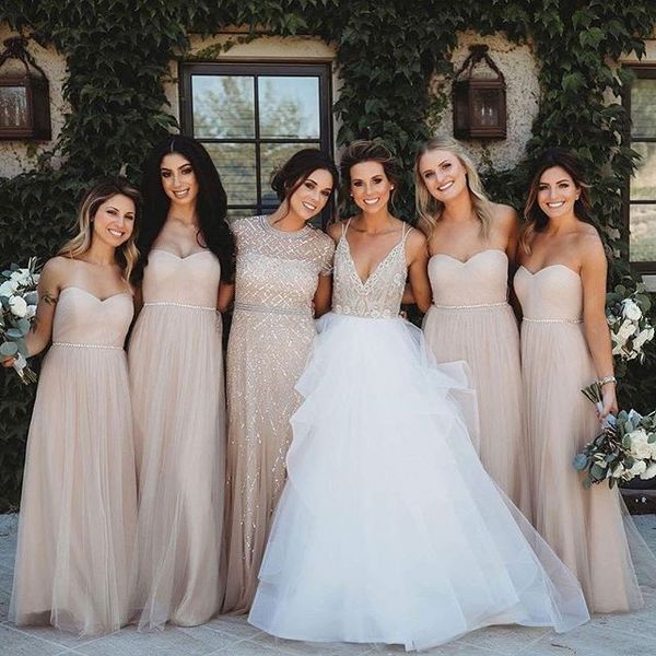 champagne tulle a-line bridesmaid dresses sweetheart beaded waist pleat junior maid of honor dresses vestido fiesta largo mujer, White;pink
champagne tulle a-line bridesmaid dresses sweetheart beaded waist pleat junior maid of honor dresses vestido fiesta largo mujer, White;pink