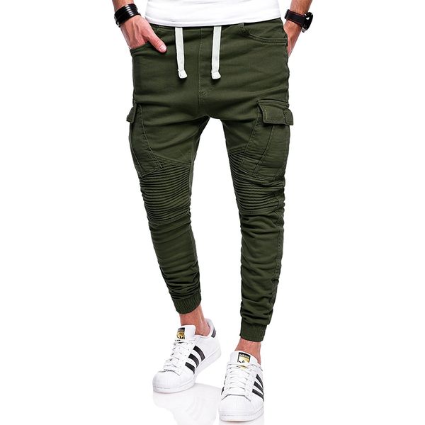 2018 brand men pants hip hop harem joggers pants male trousers mens joggers solid multi-pocket sweatpants, Black
2018 brand men pants hip hop harem joggers pants male trousers mens joggers solid multi-pocket sweatpants, Black