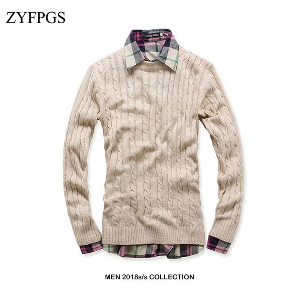 zyfpgs 2018 new men winter solid warm sweater casual long sleeve pullover for men o-neck mens fall fashion trend clothes 1015, White;black
zyfpgs 2018 new men winter solid warm sweater casual long sleeve pullover for men o-neck mens fall fashion trend clothes 1015, White;black