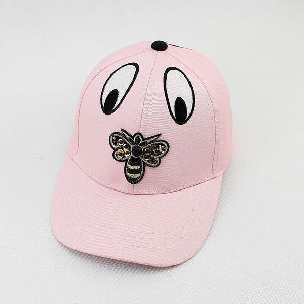 

new summer cool rhinestone bees baseball cap snapback hiphop cap women black hat pearls washed cotton adjustable sports cute, Blue;gray