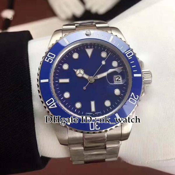 6 styles new watch 40mm blue dial ceramic bezel 116619lb 116610 automatic men's watch asian 2813 movement gents watches, Slivery;brown
6 styles new watch 40mm blue dial ceramic bezel 116619lb 116610 automatic men's watch asian 2813 movement gents watches, Slivery;brown