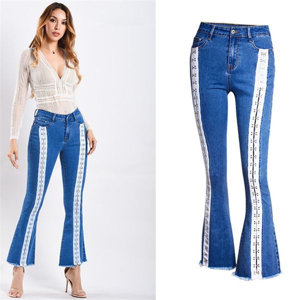 plus size 2018 vintage casual mom jeans for women denim flare pents jeans for women bandage, Blue
plus size 2018 vintage casual mom jeans for women denim flare pents jeans for women bandage, Blue