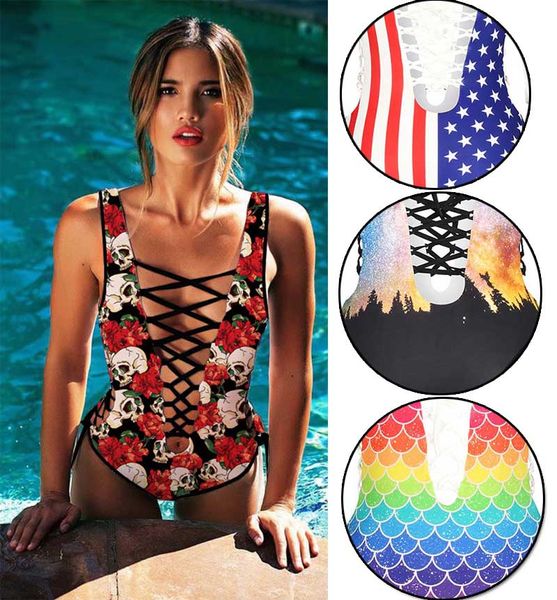 2018 Women Sexy Bikinis Swimsuit One Piece 3D Printing Deep V Belt Swimwear Top Push Up Bikini Set Beach Plus Free Shipping
2018 Women Sexy Bikinis Swimsuit One Piece 3D Printing Deep V Belt Swimwear Top Push Up Bikini Set Beach Plus Free Shipping