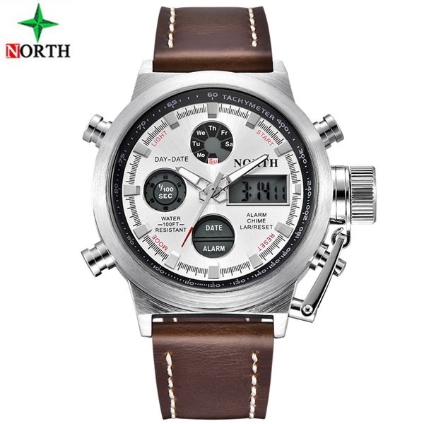 casual north watches led watches men quartz watch nylon&leather strap reloj hombre relogio masculino, Slivery;brown
casual north watches led watches men quartz watch nylon&leather strap reloj hombre relogio masculino, Slivery;brown