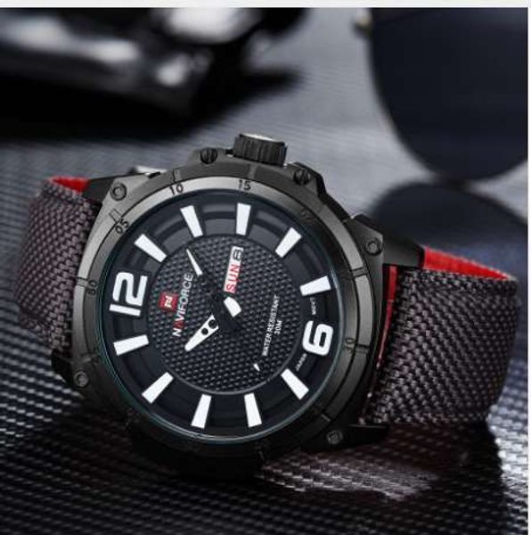 quartz masculino military watches fashion naviforce casual canvas leather men brand wristwatches male clock relogio sport olpox, Slivery;brown
quartz masculino military watches fashion naviforce casual canvas leather men brand wristwatches male clock relogio sport olpox, Slivery;brown