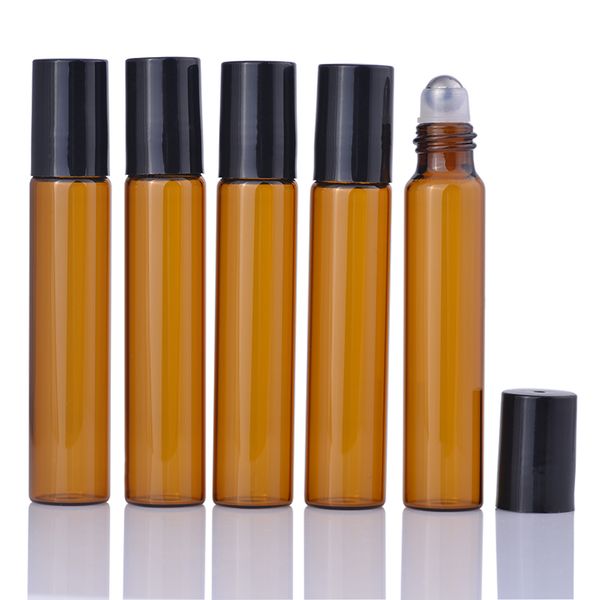 300pcs/lot 10ml amber roller bottles for essential oils roll-on refillable perfume bottle deodorant containers with black lid
300pcs/lot 10ml amber roller bottles for essential oils roll-on refillable perfume bottle deodorant containers with black lid