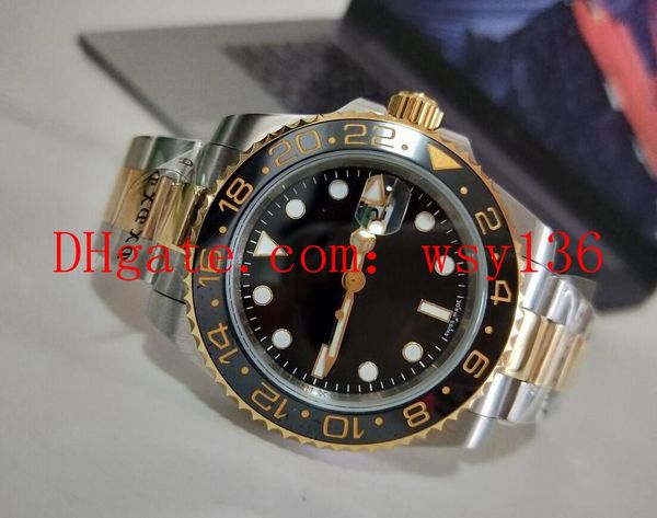 factory supplier gmt automatic machinery mens casual watches steel & 18k gold black dial ceramic bezel 40mm 116713 men's wristwatches, Slivery;brown
factory supplier gmt automatic machinery mens casual watches steel & 18k gold black dial ceramic bezel 40mm 116713 men's wristwatches, Slivery;brown