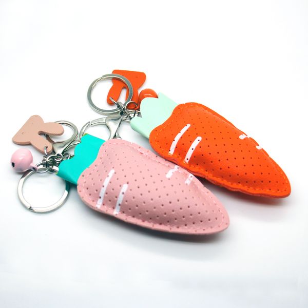 2018 fashion charm pu leather carrot keychain with small bell personality surprise gift, Slivery;golden
2018 fashion charm pu leather carrot keychain with small bell personality surprise gift, Slivery;golden