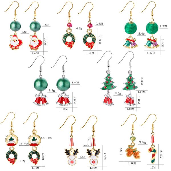 women ornament earrings jewelry christmas eve santa claus and deer girls promotion gift copper gold plated stud earring, Silver
women ornament earrings jewelry christmas eve santa claus and deer girls promotion gift copper gold plated stud earring, Silver