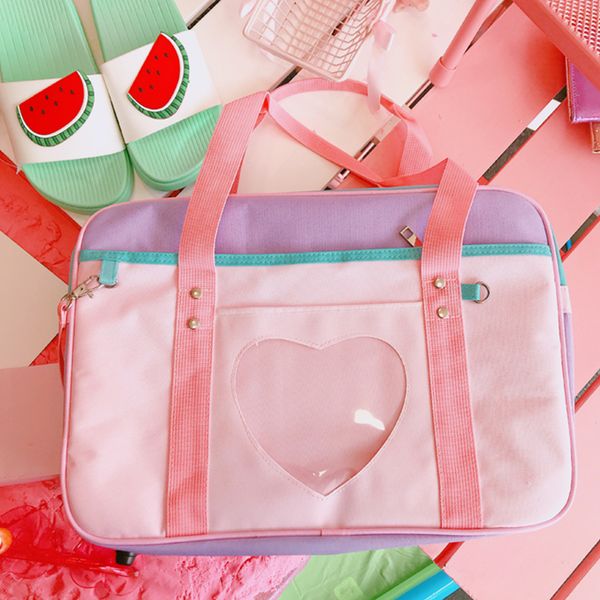 preppy style pink travel shoulder school bags for women girls canvas large capacity casual luggage organizer handbags totes bags
preppy style pink travel shoulder school bags for women girls canvas large capacity casual luggage organizer handbags totes bags