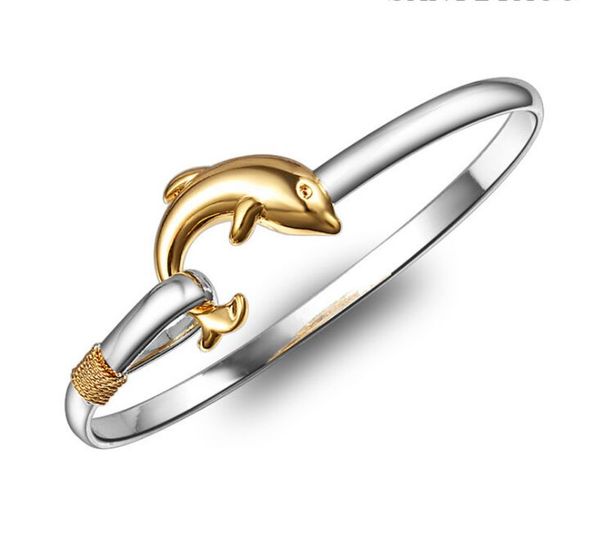 100pcs/lot gift factory price silver with gold charm bangle fine noble mesh dolphin bracelet fashion jewelry 1835, Black
100pcs/lot gift factory price silver with gold charm bangle fine noble mesh dolphin bracelet fashion jewelry 1835, Black