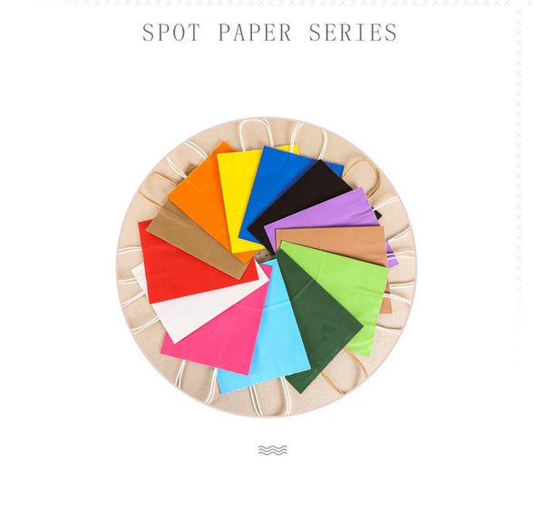 420pcs multifunction soft color paper bag with handles 26*33*12cm festival gift bag shopping bags kraft paper
420pcs multifunction soft color paper bag with handles 26*33*12cm festival gift bag shopping bags kraft paper