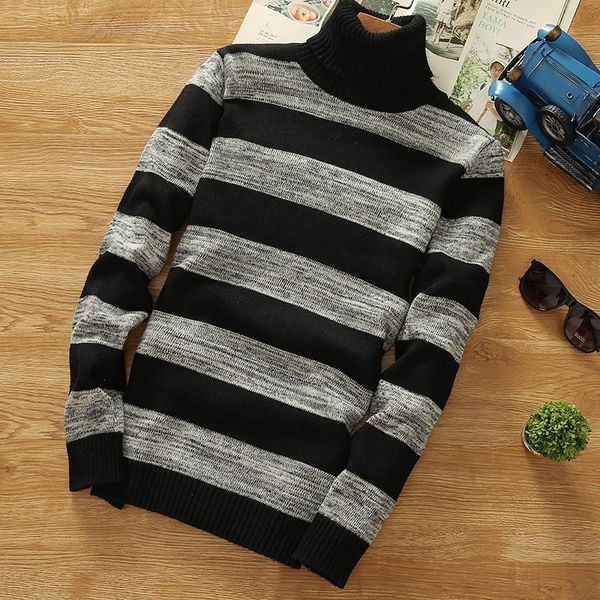 turtleneck sweaters 2017 new men striped long sleeve pullovers men sweater knitwear jumpers jersey hombre winter sweaters, White;black
turtleneck sweaters 2017 new men striped long sleeve pullovers men sweater knitwear jumpers jersey hombre winter sweaters, White;black