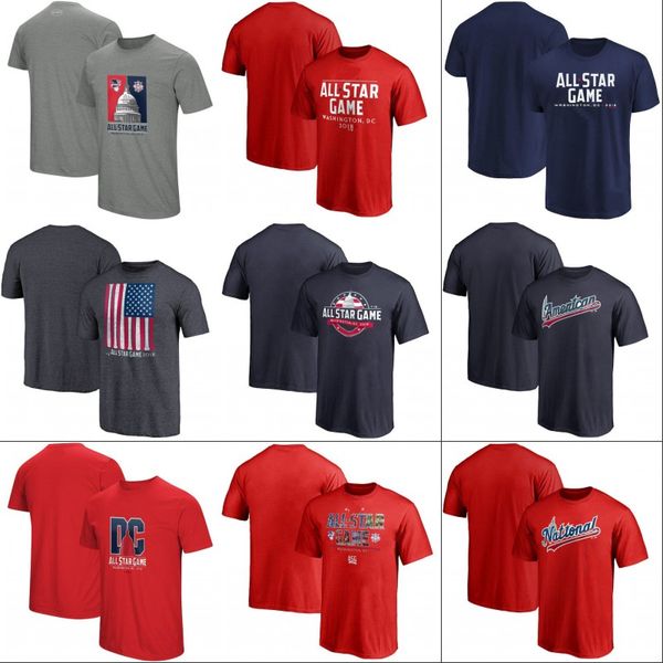 2018 All Star Game T-shirt Mens American National League Team World USA Baseball Jerseys Red Navy Grey Fast Shipping
2018 All Star Game T-shirt Mens American National League Team World USA Baseball Jerseys Red Navy Grey Fast Shipping