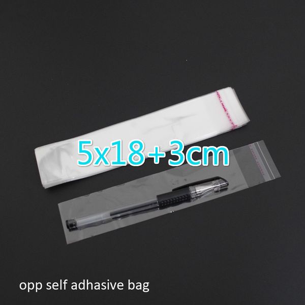 500pcs clear resealable bopp/poly / cellophane bag 5x18+3cm transparent opp gift bags plastic packaging bags self adhesive seal
500pcs clear resealable bopp/poly / cellophane bag 5x18+3cm transparent opp gift bags plastic packaging bags self adhesive seal