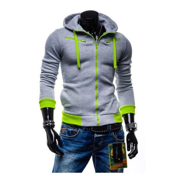 men's cotton hoodies contrast color hoodie spring cardigans with cap slim zipper coats with drawstring and pockets sports sweatshirts w, Black
men's cotton hoodies contrast color hoodie spring cardigans with cap slim zipper coats with drawstring and pockets sports sweatshirts w, Black