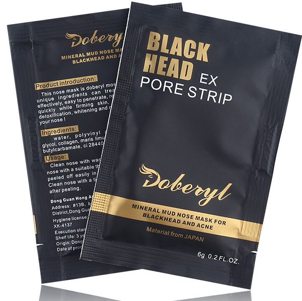 50pcs/lot 6g doberyl face care black head face mask facial blackhead remover nose deep cleansing mineral mud ex pore strips
50pcs/lot 6g doberyl face care black head face mask facial blackhead remover nose deep cleansing mineral mud ex pore strips