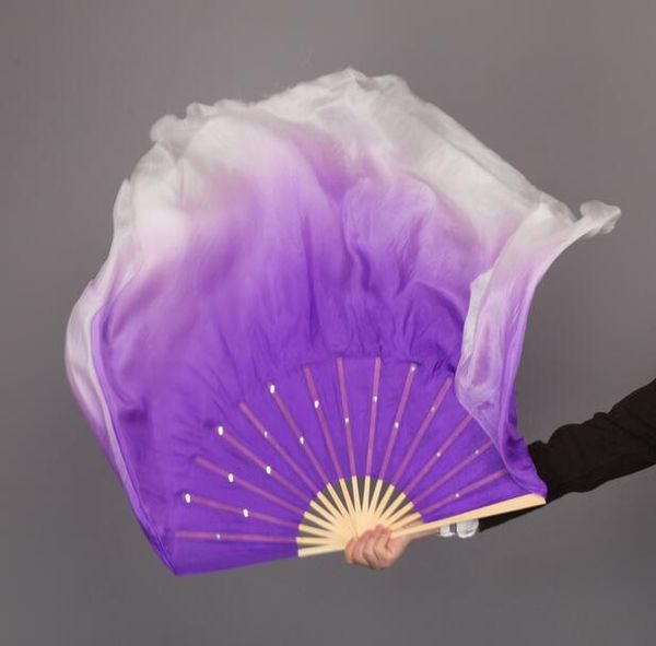 16"-30" multi size purple white gradient one pair real silk fan veils bellydance stage show props 1l+1r, Black;red
16"-30" multi size purple white gradient one pair real silk fan veils bellydance stage show props 1l+1r, Black;red