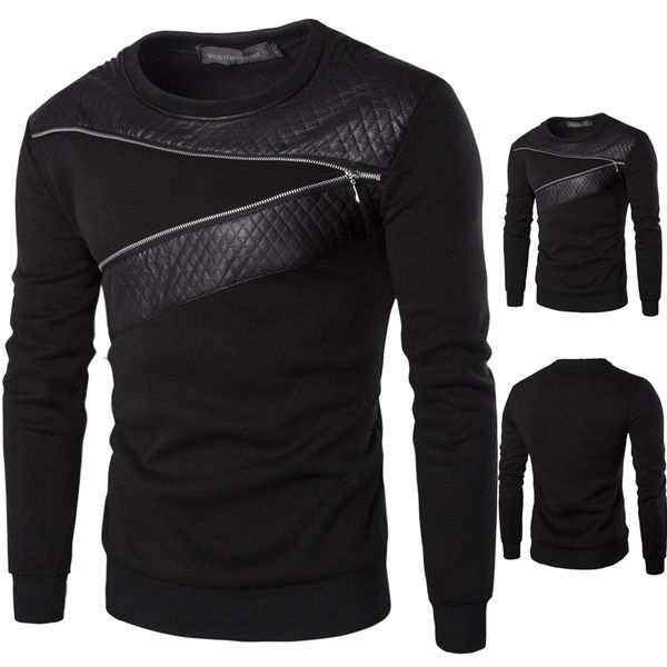 O-Neck Fashion New Zipper Style T Shirt Men Leather Patchwork Men 'S T -Shirt Plus Size M-5xl Top Tees Mens Hip Hop Clothing
O-Neck Fashion New Zipper Style T Shirt Men Leather Patchwork Men 'S T -Shirt Plus Size M-5xl Top Tees Mens Hip Hop Clothing