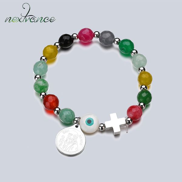 nextvance jesus cross medal pendant bracelets color beads evil eye bracelet for girls amulet jewelry san benito, Black
nextvance jesus cross medal pendant bracelets color beads evil eye bracelet for girls amulet jewelry san benito, Black
