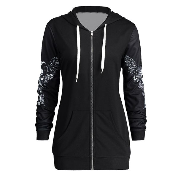 new hoodies sweatshirt women lace up hat skull wings print zip up hoodie punk style femme casual hooded pullover women sale, Black
new hoodies sweatshirt women lace up hat skull wings print zip up hoodie punk style femme casual hooded pullover women sale, Black