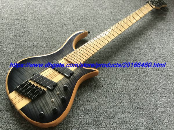 electric guitar bass neck thru body gray flame grain.black parts 6 string maple neck and fingerboard wikinson pickup
electric guitar bass neck thru body gray flame grain.black parts 6 string maple neck and fingerboard wikinson pickup