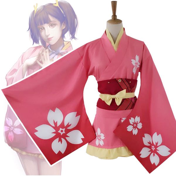 print floral girl anime performance dress japanese traditional kimono with obi women cosplay halloween costume casual bathrobe, Red
print floral girl anime performance dress japanese traditional kimono with obi women cosplay halloween costume casual bathrobe, Red