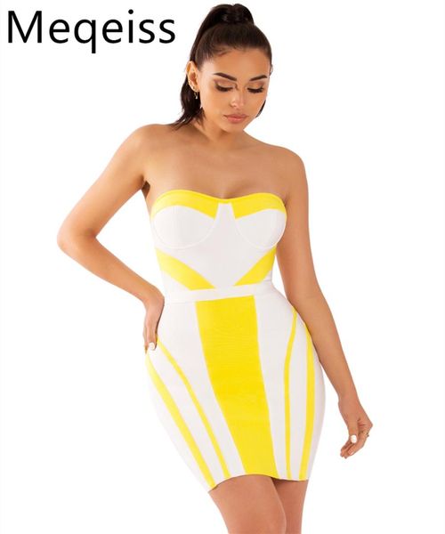 meqeiss bodycon bandage dress women vestidos new summer strapless yellow white color clubwears celebrity party dresses, White;black
meqeiss bodycon bandage dress women vestidos new summer strapless yellow white color clubwears celebrity party dresses, White;black