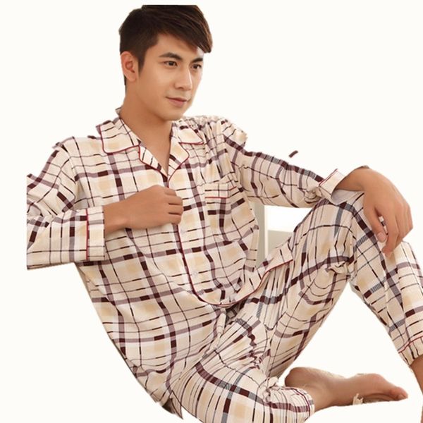 thick pyjama sets in the rooms long sleeved cotton men's pajamas plus fertilizer to increase youth home pijamas s07, Black;brown
thick pyjama sets in the rooms long sleeved cotton men's pajamas plus fertilizer to increase youth home pijamas s07, Black;brown