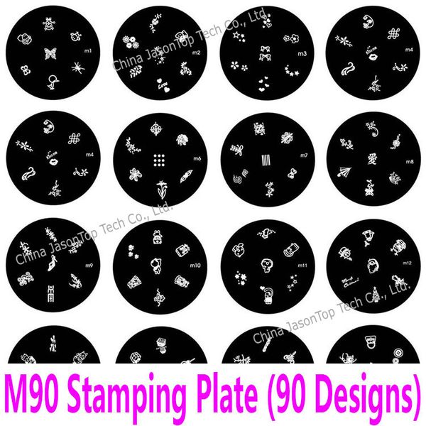 stainless steel nail stamping plates embossing fashion image pattern transfer print stamping template konad stencils m 90 design, White
stainless steel nail stamping plates embossing fashion image pattern transfer print stamping template konad stencils m 90 design, White