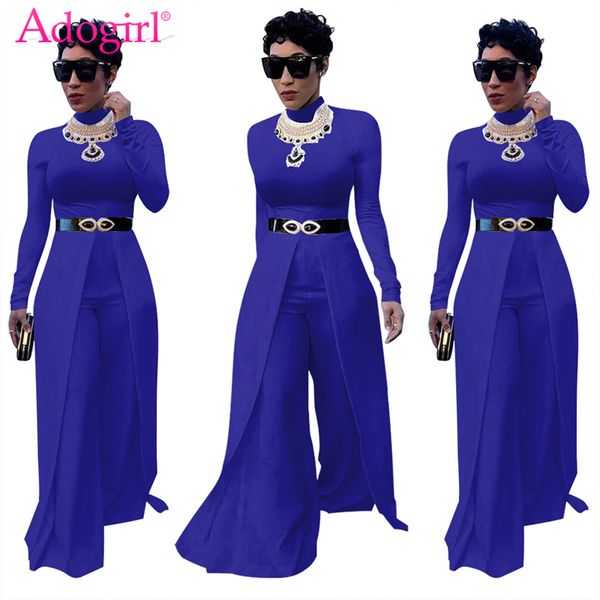 adogirl 2018 new solid women loose jumpsuits o neck long sleeve wide leg pants rompers elegant office lady work wear overalls, Black;white
adogirl 2018 new solid women loose jumpsuits o neck long sleeve wide leg pants rompers elegant office lady work wear overalls, Black;white