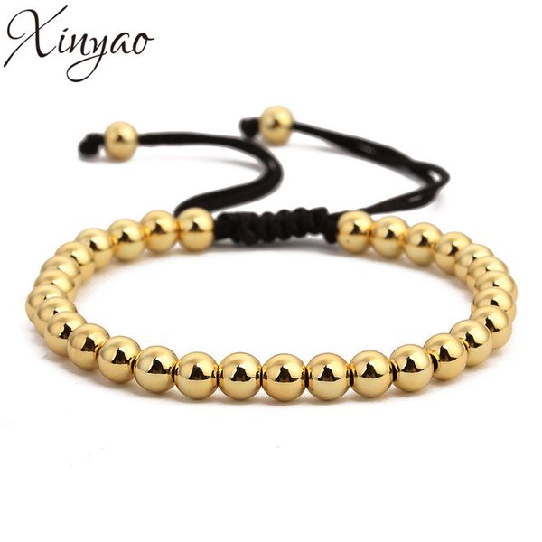 2017 gold color copper hematite beads bracelets new handmade braiding macrame bracelet men women pulseras mujer, Black
2017 gold color copper hematite beads bracelets new handmade braiding macrame bracelet men women pulseras mujer, Black