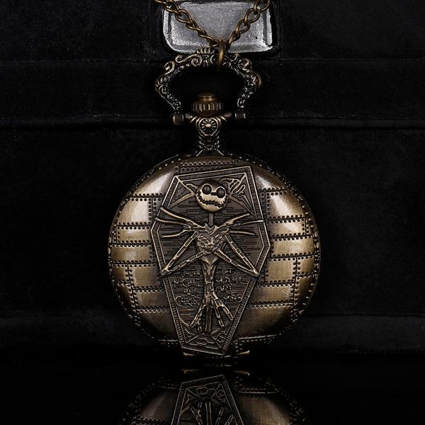 royal goods the night before christmas comic emboss design jack skeleton bronze vintage pocket quartz watch with necklace chain, Slivery;golden
royal goods the night before christmas comic emboss design jack skeleton bronze vintage pocket quartz watch with necklace chain, Slivery;golden