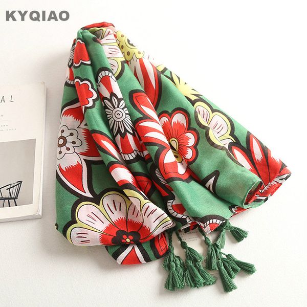 kyqiao ethnic scarf 2018 women autumn winter spain style romantic sweet long green red floral print scarf birthday gifts cape
kyqiao ethnic scarf 2018 women autumn winter spain style romantic sweet long green red floral print scarf birthday gifts cape