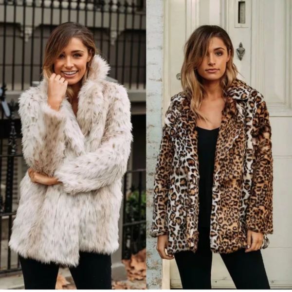 women's fur & faux fashion leopard print ladies grass turtleneck european and american style windbreaker autumn winter coat, Black
women's fur & faux fashion leopard print ladies grass turtleneck european and american style windbreaker autumn winter coat, Black