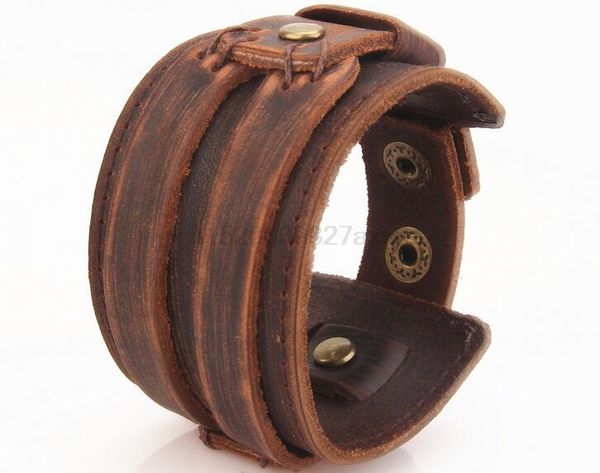 200pcs leather cuff double wide bracelet and rope bangles brown for men fashion man bracelet jewelry, White
200pcs leather cuff double wide bracelet and rope bangles brown for men fashion man bracelet jewelry, White