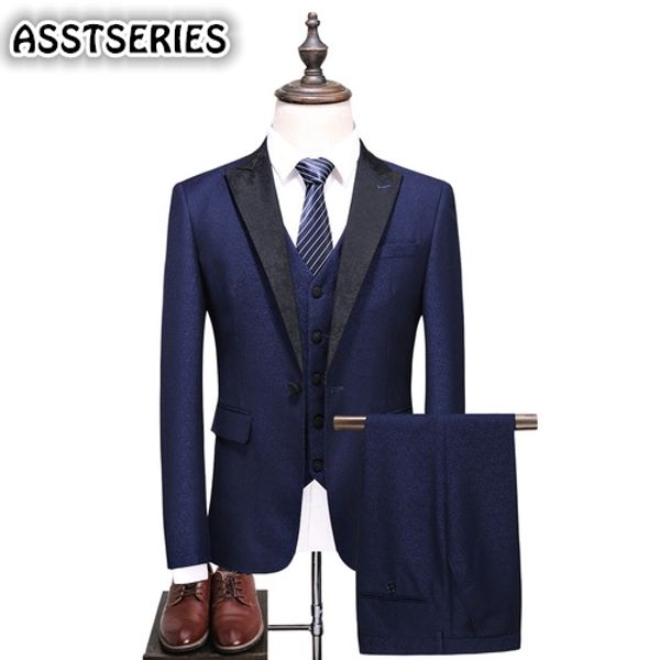 autumn male suit plus size 4xl 5xl single breasted navy tuxedo men suit 3 piece hight quality slim fit men suits for wedding, White;black
autumn male suit plus size 4xl 5xl single breasted navy tuxedo men suit 3 piece hight quality slim fit men suits for wedding, White;black