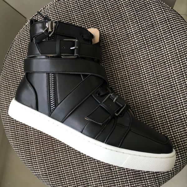 2020 designer brand red bottom shoes for men women white leather with cross belt zippers high casual shoes luxury trainer shoes 35-47, Black
2020 designer brand red bottom shoes for men women white leather with cross belt zippers high casual shoes luxury trainer shoes 35-47, Black