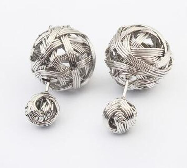 new europe and the united states individual fashion metal braid ear nail fashion classic exquisite new, Silver
new europe and the united states individual fashion metal braid ear nail fashion classic exquisite new, Silver