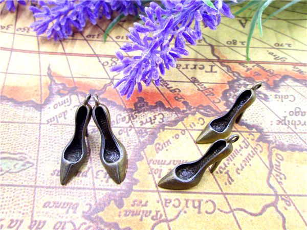30pcs--high heel shoe charms, antique bronze 3d lovely thick high heeled shoes charm pendant 28x13mm, Bronze;silver
30pcs--high heel shoe charms, antique bronze 3d lovely thick high heeled shoes charm pendant 28x13mm, Bronze;silver