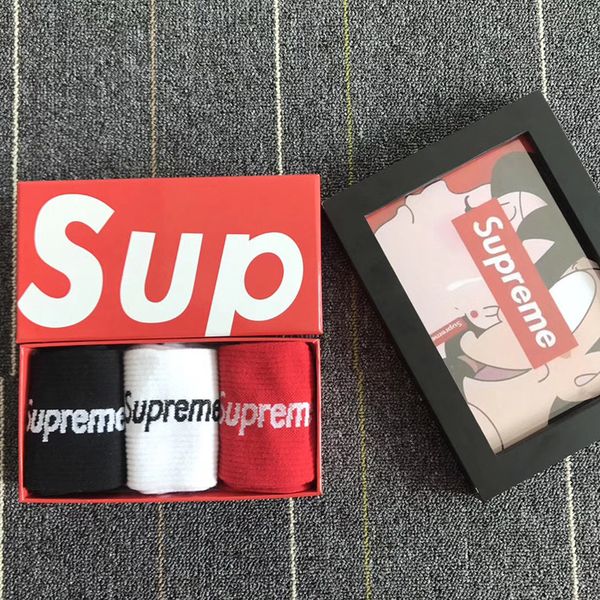 SUP Luxury Designer Brand Socks 3 Pairs Men Women sport socks Cotton Couple High street skateboard socks Casual Winter Stocking
SUP Luxury Designer Brand Socks 3 Pairs Men Women sport socks Cotton Couple High street skateboard socks Casual Winter Stocking