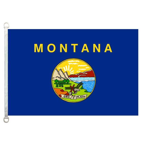 montana flag,90*150cm ,100% polyester, banner,digital printing